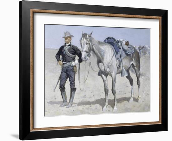 Trooper of the Plains-Frederic Sackrider Remington-Framed Giclee Print