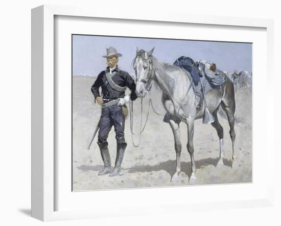 Trooper of the Plains-Frederic Sackrider Remington-Framed Giclee Print