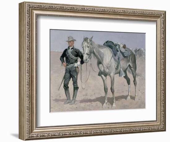 Trooper of the Plains-Frederic Sackrider Remington-Framed Giclee Print