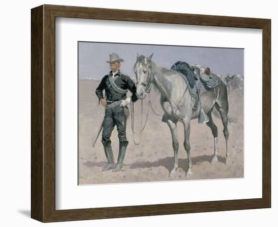 Trooper of the Plains-Frederic Sackrider Remington-Framed Giclee Print