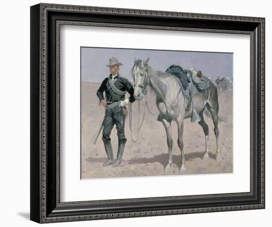 Trooper of the Plains-Frederic Sackrider Remington-Framed Giclee Print