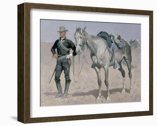 Trooper of the Plains-Frederic Sackrider Remington-Framed Giclee Print