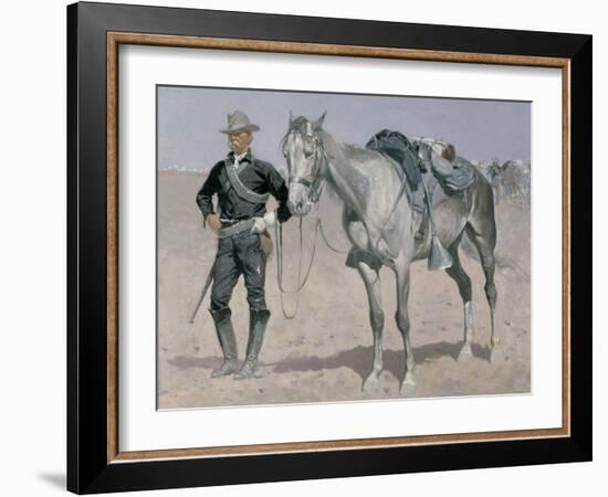 Trooper of the Plains-Frederic Sackrider Remington-Framed Giclee Print