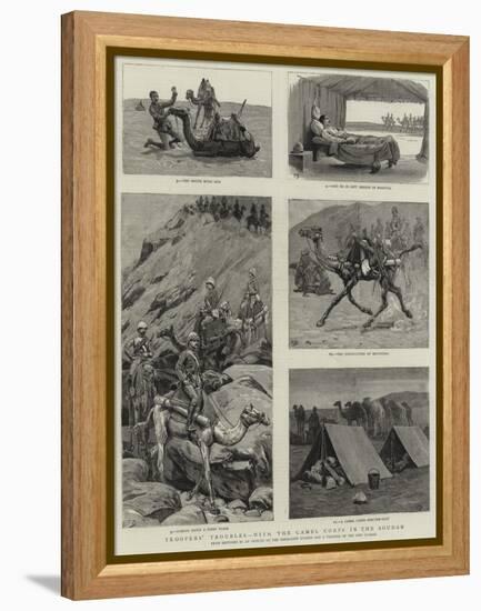 Troopers' Troubles, with the Camel Corps in the Soudan-null-Framed Premier Image Canvas