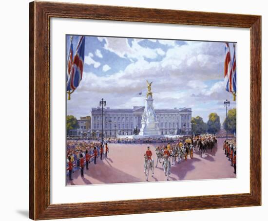 Trooping the Colour-Valeriy Chuikov-Framed Premium Giclee Print