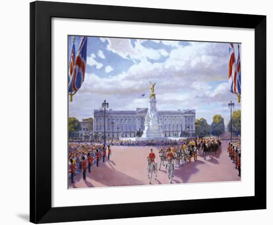 Trooping the Colour-Valeriy Chuikov-Framed Premium Giclee Print