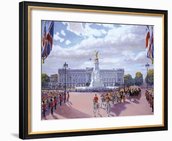 Trooping the Colour-Valeriy Chuikov-Framed Premium Giclee Print