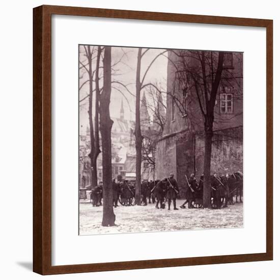 Troops, Aachen, Germany, c1914-c1918-Unknown-Framed Photographic Print