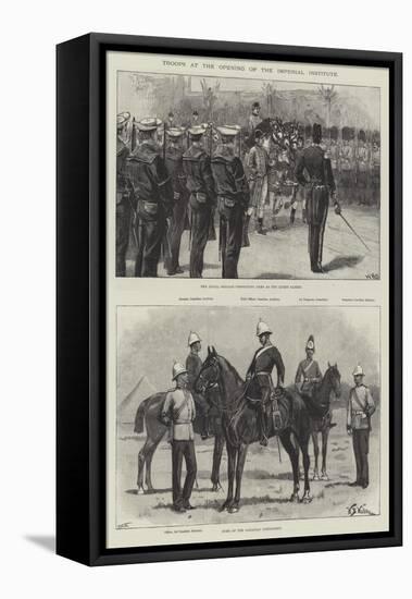 Troops at the Opening of the Imperial Institute-William Heysham Overend-Framed Premier Image Canvas