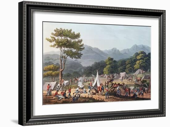 Troops Bivouacked Near Villa Velha, Engraved by C. Turner, 19th May 1811-Thomas Staunton St. Clair-Framed Giclee Print