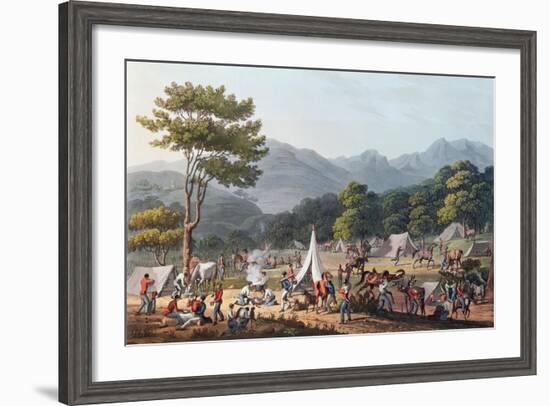 Troops Bivouacked Near Villa Velha, Engraved by C. Turner, 19th May 1811-Thomas Staunton St. Clair-Framed Giclee Print