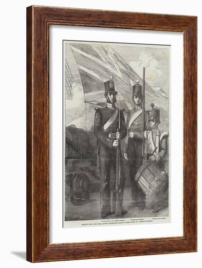 Troops for the War, Royal Marines-George Housman Thomas-Framed Giclee Print