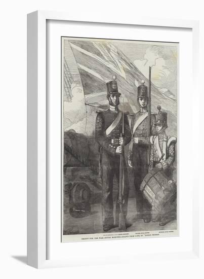 Troops for the War, Royal Marines-George Housman Thomas-Framed Giclee Print