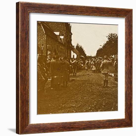 Troops leaving, c1914-c1918-Unknown-Framed Photographic Print