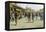 Troops Patrolling Market in Iraq-null-Framed Premier Image Canvas