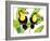 Tropcial Toucan Pair-Mary Escobedo-Framed Art Print