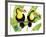 Tropcial Toucan Pair-Mary Escobedo-Framed Art Print