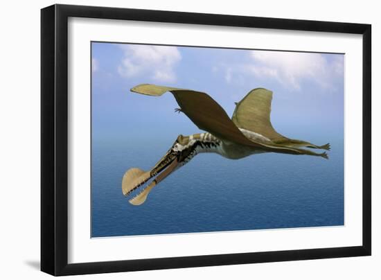 Tropeognathus Mesembrinus, a Large Pterosaur from the Late Cretaceous Period-null-Framed Art Print