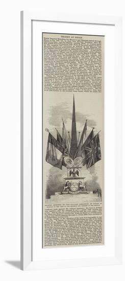 Trophy Erected by the English Residents at Dinan in Honour of the Visit of the Emperor and Empress-null-Framed Giclee Print