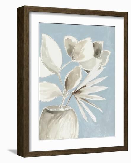 Tropic Blue Vase II-Asia Jensen-Framed Art Print