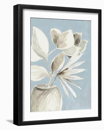 Tropic Blue Vase II-Asia Jensen-Framed Art Print