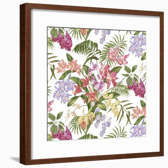 Tropic Bouquet Multi-Bill Jackson-Framed Giclee Print