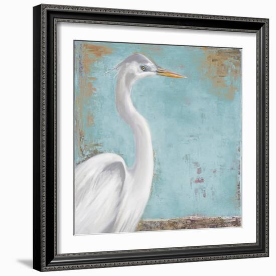 Tropic Heron I-Patricia Pinto-Framed Art Print