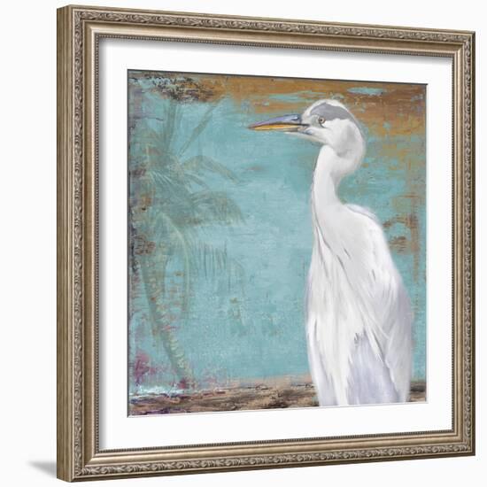 Tropic Heron II-Patricia Pinto-Framed Art Print