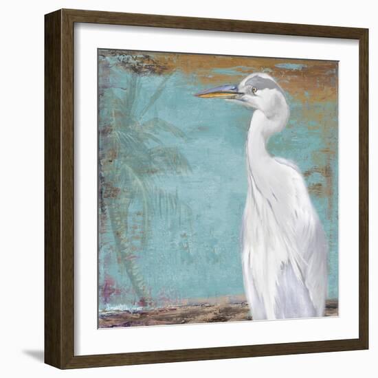 Tropic Heron II-Patricia Pinto-Framed Art Print