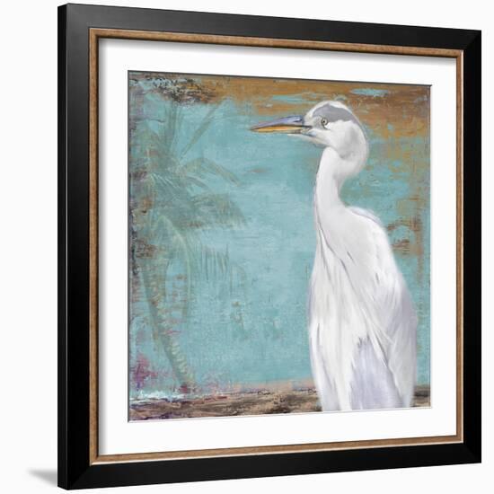 Tropic Heron II-Patricia Pinto-Framed Art Print