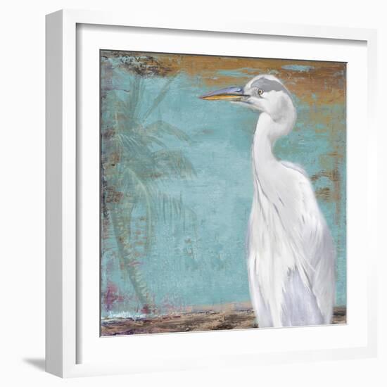 Tropic Heron II-Patricia Pinto-Framed Art Print