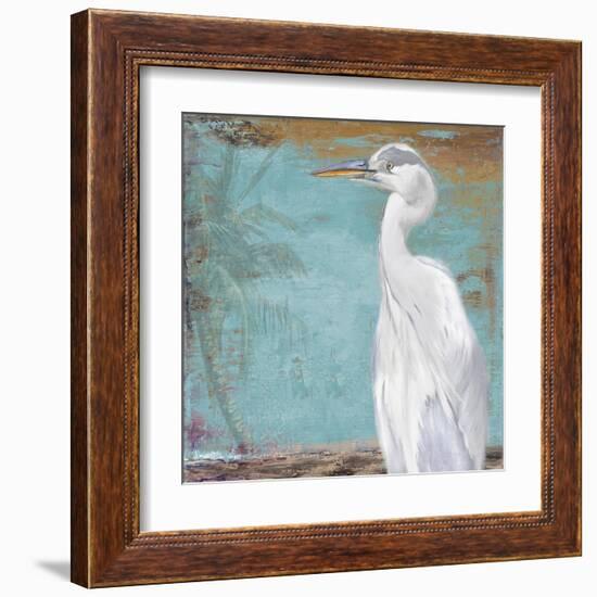 Tropic Heron II-Patricia Pinto-Framed Art Print