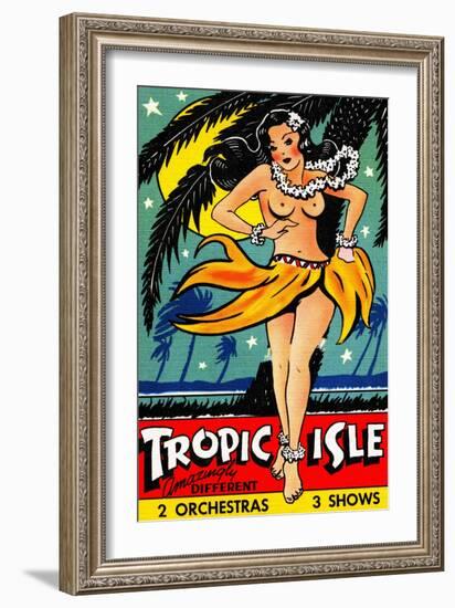 Tropic Isle-Curt Teich & Company-Framed Art Print