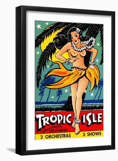 Tropic Isle-Curt Teich & Company-Framed Art Print