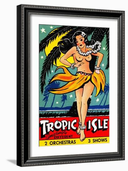 Tropic Isle-Curt Teich & Company-Framed Art Print