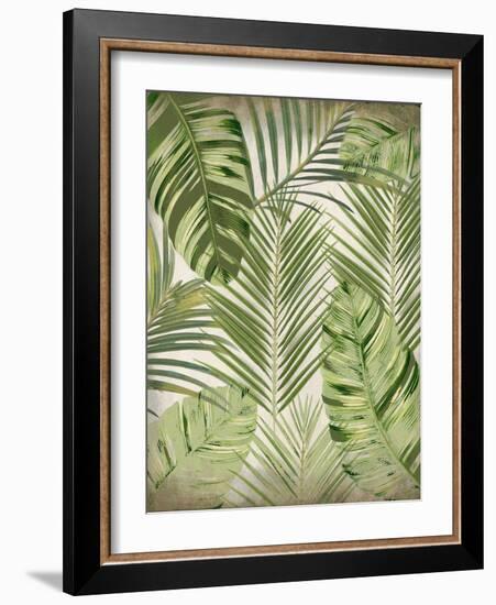 Tropic Palms 1-Kimberly Allen-Framed Art Print