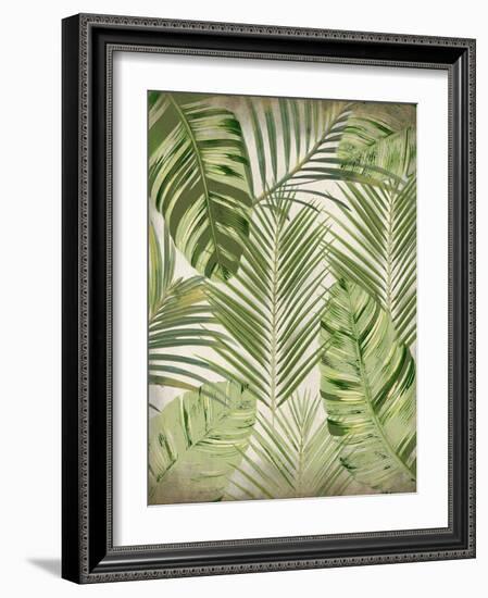 Tropic Palms 1-Kimberly Allen-Framed Art Print