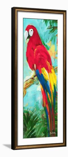 Tropic Parrots I-Jane Slivka-Framed Art Print