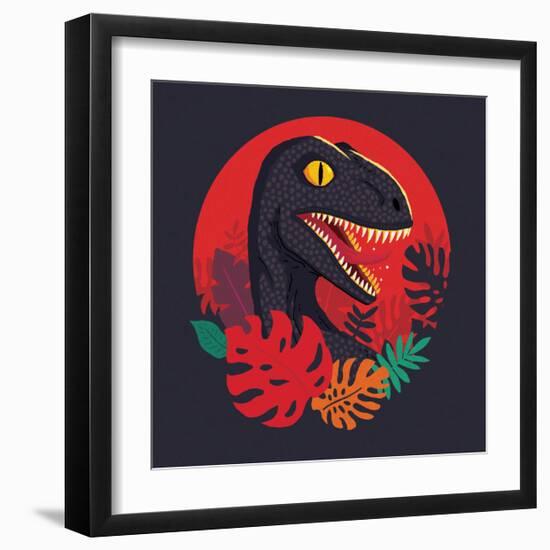 Tropic Raptor-Michael Buxton-Framed Art Print