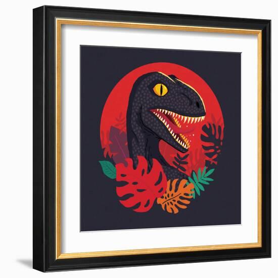 Tropic Raptor-Michael Buxton-Framed Art Print