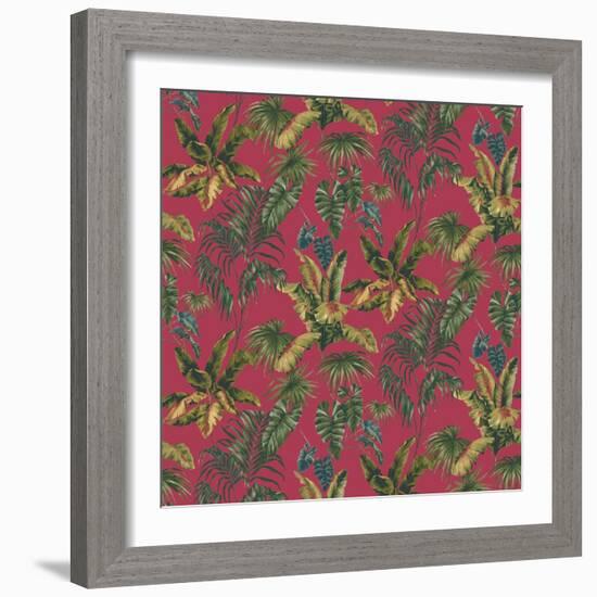 Tropic Toile Tomato-Bill Jackson-Framed Giclee Print