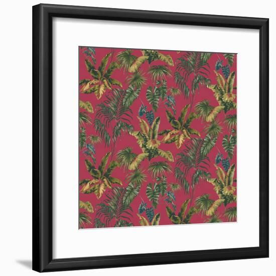 Tropic Toile Tomato-Bill Jackson-Framed Giclee Print