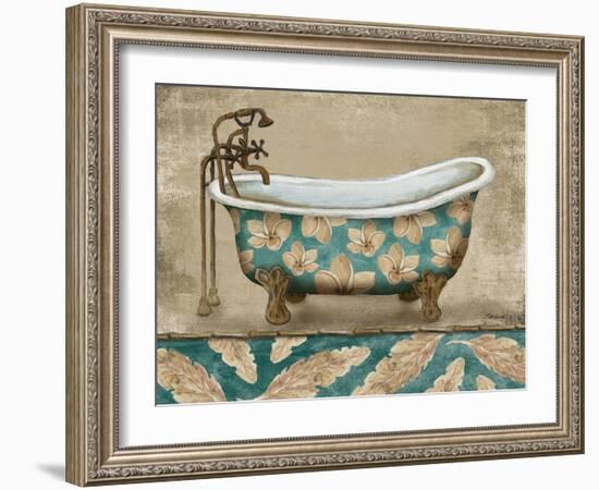 Tropical Bathtub II-Todd Williams-Framed Art Print