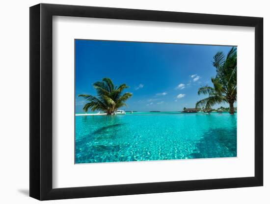 Tropical Beach and Pool-oleggawriloff-Framed Photographic Print