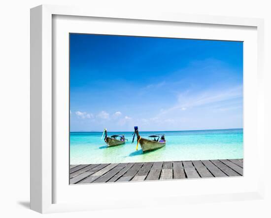 Tropical Beach, Andaman Sea, Thailand-Vitaliy Pakhnyushchyy-Framed Photographic Print