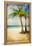 Tropical Beach - Artwork In Painting Style-Maugli-l-Framed Stretched Canvas