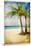 Tropical Beach - Artwork In Painting Style-Maugli-l-Mounted Art Print