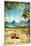 Tropical Beach - Artwork In Painting Style-Maugli-l-Mounted Art Print