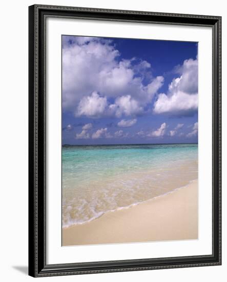 Tropical Beach at Maldives, Indian Ocean-Jon Arnold-Framed Photographic Print