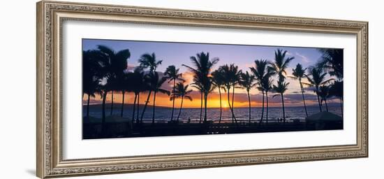 Tropical beach at sunset, Maui, Hawaii, USA-null-Framed Photographic Print